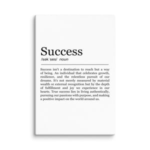 Success - Definition Set (White Edition) - Motiversity Canvas Wall Art for Luxury Office and Home