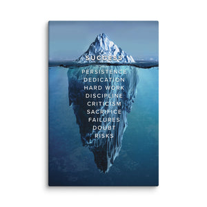 Success Is An Iceberg - Motiversity Canvas Wall Art for Luxury Office and Home