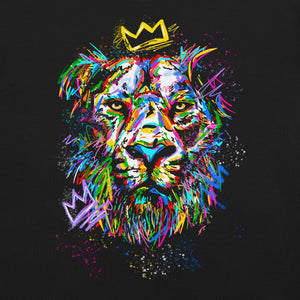 T-Shirt - Lion Graffiti - Motiversity Canvas Wall Art for Luxury Office and Home