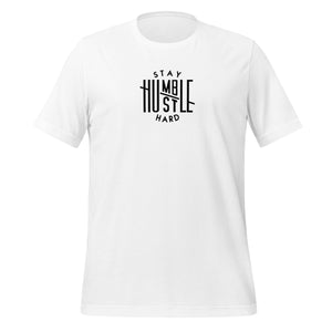 T-Shirt - Stay Humble, Hustle Hard - Motiversity Canvas Wall Art for Luxury Office and Home