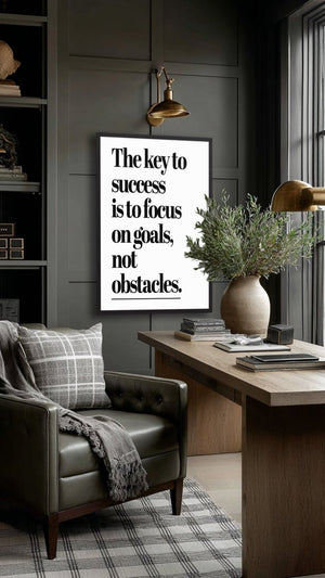 The Key To Success - Motiversity Canvas Wall Art for Luxury Office and Home
