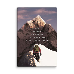 The Person On Top - Motiversity Canvas Wall Art for Luxury Office and Home