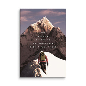 The Person On Top - Motiversity Canvas Wall Art for Luxury Office and Home