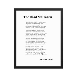 The Road Not Taken by Robert Frost - Motiversity Canvas Wall Art for Luxury Office and Home