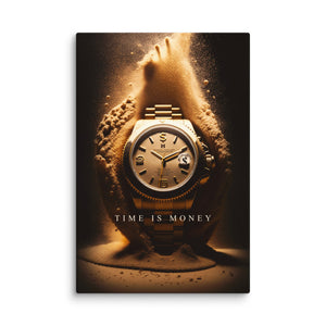 Time Is Money - Motiversity Canvas Wall Art for Luxury Office and Home