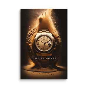 Time Is Money - Motiversity Canvas Wall Art for Luxury Office and Home