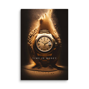 Time Is Money - Motiversity Canvas Wall Art for Luxury Office and Home
