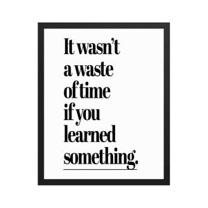 Wasn't A Waste - Motiversity Canvas Wall Art for Luxury Office and Home
