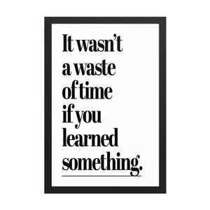 Wasn't A Waste - Motiversity Canvas Wall Art for Luxury Office and Home