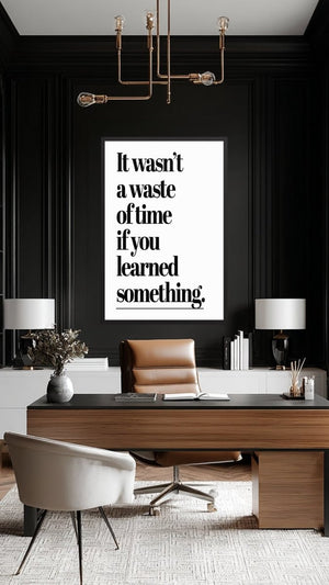 Wasn't A Waste - Motiversity Canvas Wall Art for Luxury Office and Home