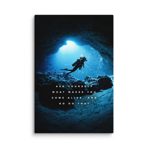 What Makes You Come Alive - Motiversity Canvas Wall Art for Luxury Office and Home