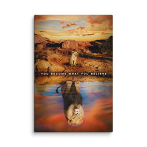 You Become What You Believe - Motiversity Canvas Wall Art for Luxury Office and Home