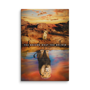 You Become What You Believe - Motiversity Canvas Wall Art for Luxury Office and Home