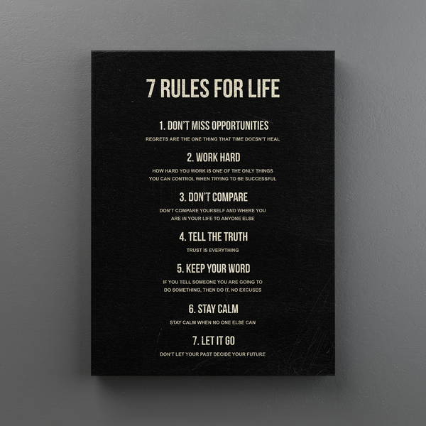 7 Rules For Life
