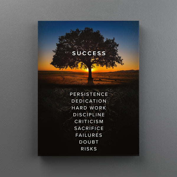 Roots To Success | Motivational Canvas Art by Motiversity