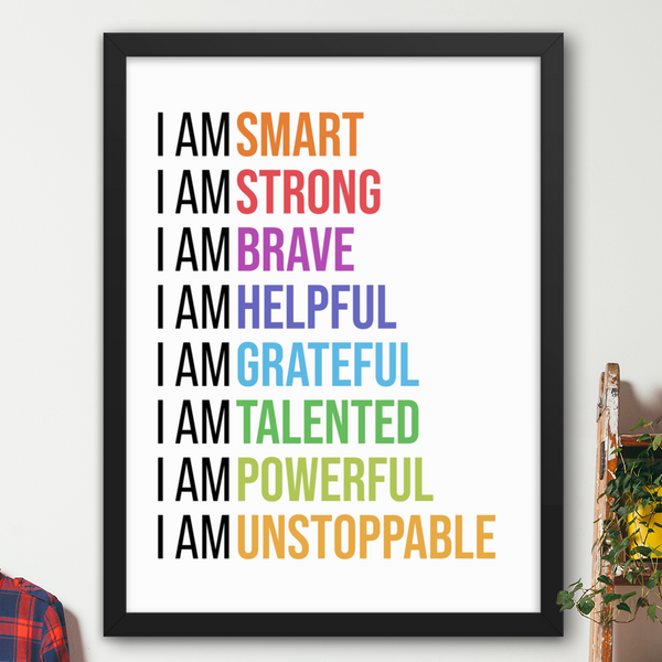 I Am Affirmations (Colorful)