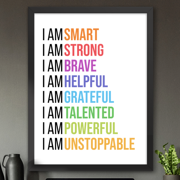I Am Affirmations (Colorful)