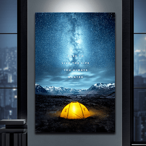 Dare To Live - Motiversity Canvas Wall Art for Luxury Office and Home