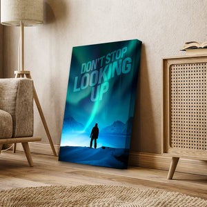 Don't Stop Looking Up - Motiversity Canvas Wall Art for Luxury Office and Home