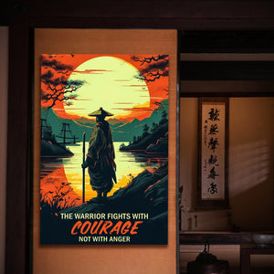 Fight With Courage - Motiversity Canvas Wall Art for Luxury Office and Home