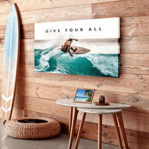 Give Your All - Motiversity Canvas Wall Art for Luxury Office and Home