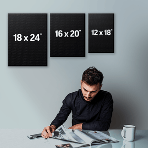 I Am Affirmations Eye Chart - Motiversity Canvas Wall Art for Luxury Office and Home