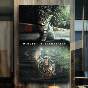 Mindset Is Everything - Motiversity Canvas Wall Art for Luxury Office and Home
