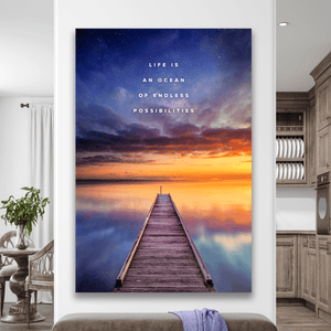 Ocean Of Possibilities - Motiversity Canvas Wall Art for Luxury Office and Home
