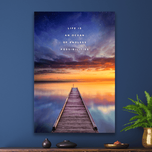 Ocean Of Possibilities - Motiversity Canvas Wall Art for Luxury Office and Home