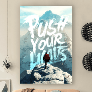 Push Your Limits - Motiversity Canvas Wall Art for Luxury Office and Home