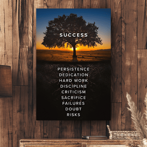 Roots To Success - Motiversity Canvas Wall Art for Luxury Office and Home