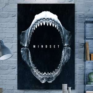 Shark Mindset - Motiversity Canvas Wall Art for Luxury Office and Home
