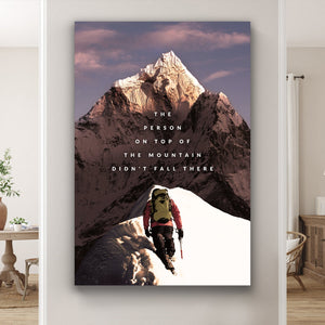 The Person On Top - Motiversity Canvas Wall Art for Luxury Office and Home