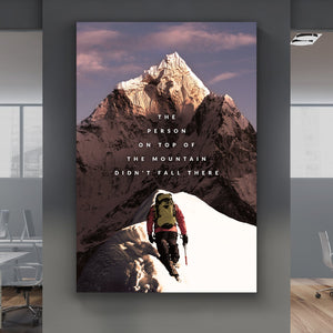 The Person On Top - Motiversity Canvas Wall Art for Luxury Office and Home