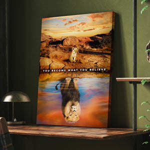 You Become What You Believe - Motiversity Canvas Wall Art for Luxury Office and Home