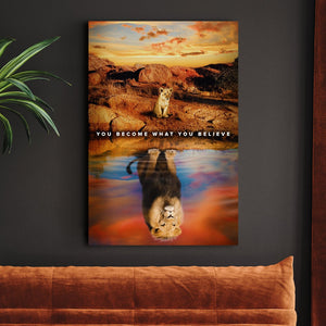 You Become What You Believe - Motiversity Canvas Wall Art for Luxury Office and Home