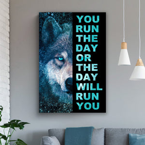 You Run The Day - Motiversity Canvas Wall Art for Luxury Office and Home